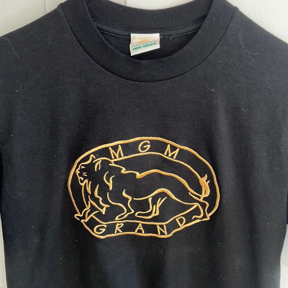 Vintage Gold Embroidered MGM Grand T